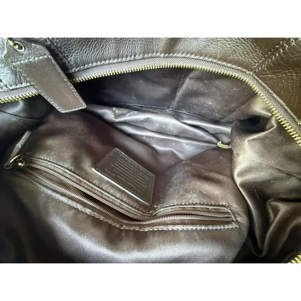 Coach Campbell Mahogany Brown Leather Satchel